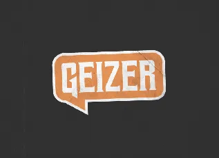 Geizer Typeface font