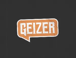 Geizer Typeface font