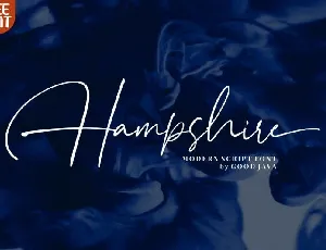 Hampshire font