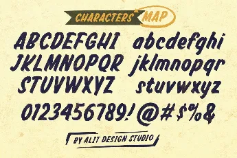 Deertail Brush font