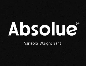 Absolue font