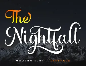 The Nightfall font