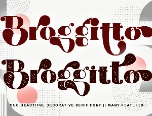 Broggitto Personal use font