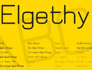 Elgethy font