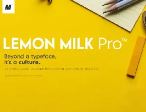 Lemon Milk Family font