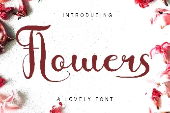 Flowers font