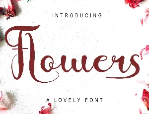 Flowers font