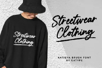 Katieya Brush font