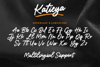 Katieya Brush font