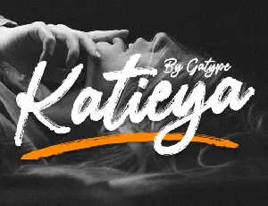 Katieya Brush font