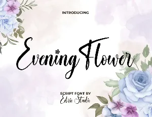 Evening Flower Demo font
