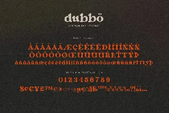 Dubbo font