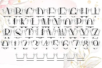 Simple Leaves Monogram font