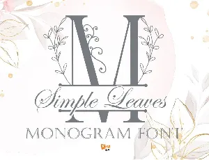 Simple Leaves Monogram font