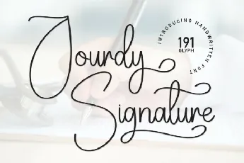 Jourdy Signature font