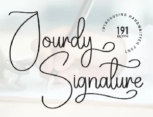 Jourdy Signature font