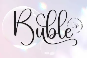 Buble Script font