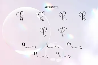 Buble Script font