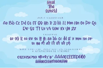 Heal The World font