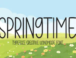 Springtime Display font