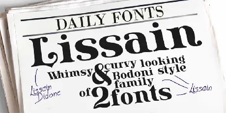 Lissain font