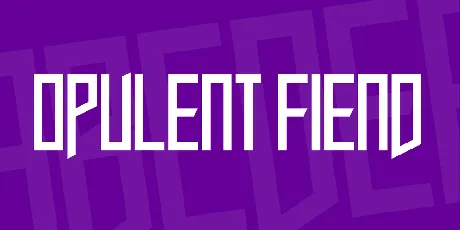 Opulent Fiend font