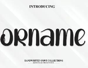 Orname Display font