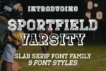 Sportfield Varsity font