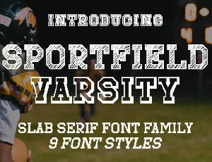 Sportfield Varsity font