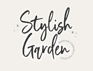 Stylish Garden font