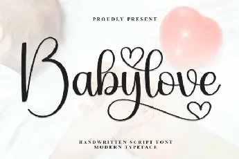 Babylove Script font