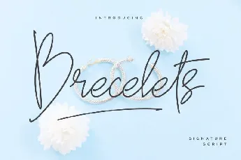 Brecelets Signature font