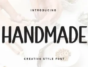 Handmade Display Typeface font