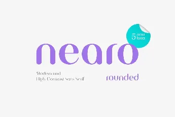 Nearo Rounded font