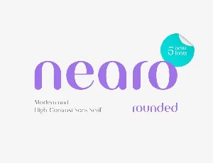 Nearo Rounded font