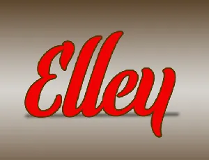 Elley font