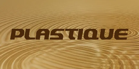 Plastique font