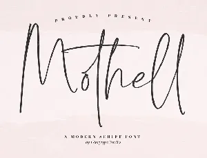 Mothell font