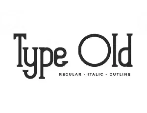 Type Old Display font