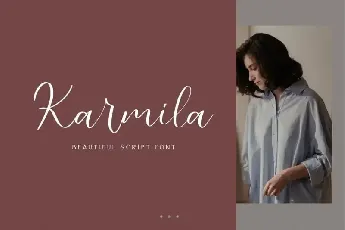 Karmila Calligraphy font