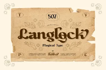 Langlock font