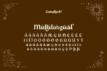 Langlock font