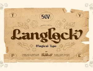 Langlock font