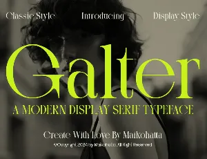 Galter font