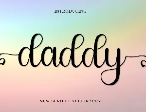 Daddy font
