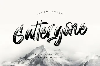 Gattergone font