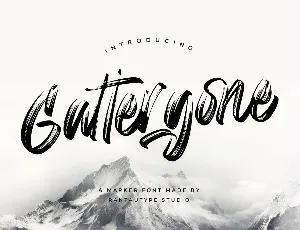 Gattergone font