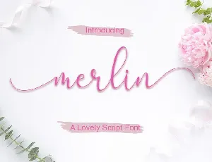 Merlin Script font