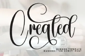 Created Calligraphy font