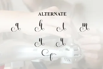 Created Calligraphy font